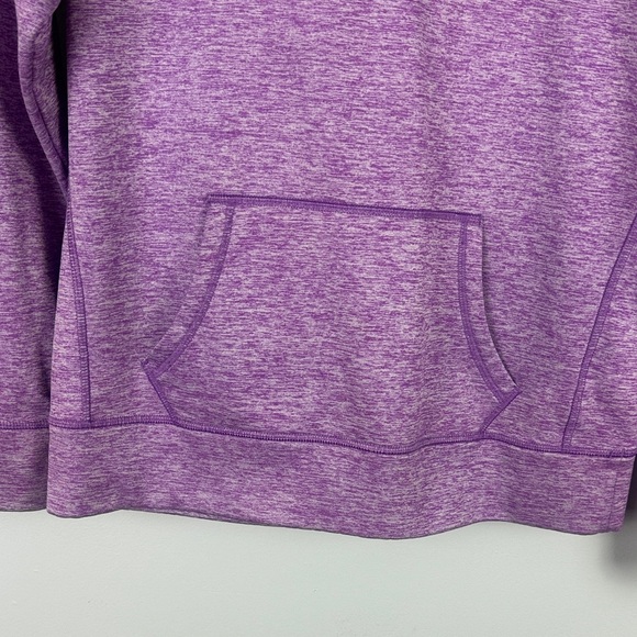 Under Armour Heathered Purple Long Sleeve Hoodie Size Medium - Picture 6 of 9